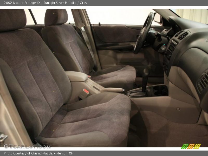 Sunlight Silver Metallic / Gray 2002 Mazda Protege LX