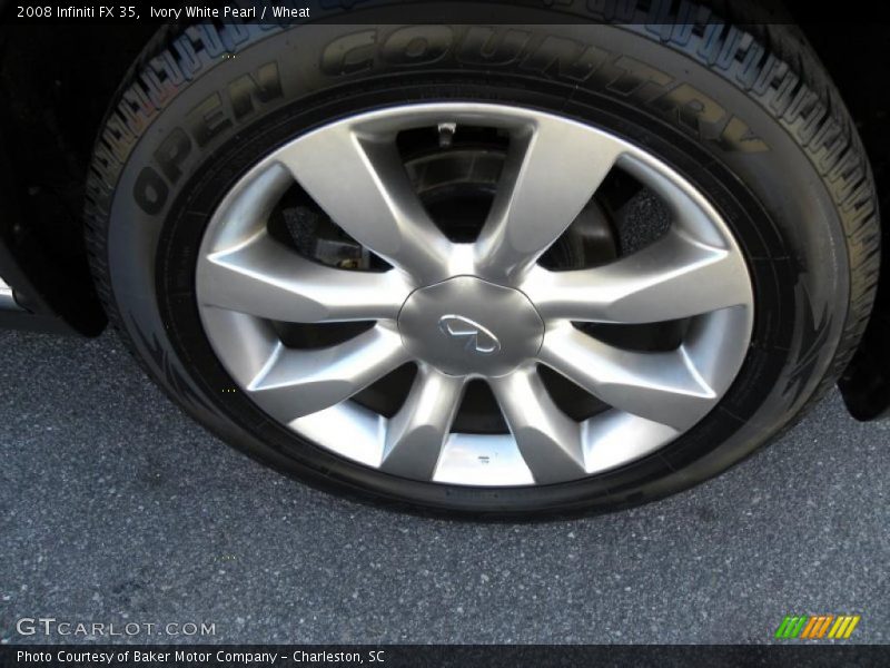 Ivory White Pearl / Wheat 2008 Infiniti FX 35