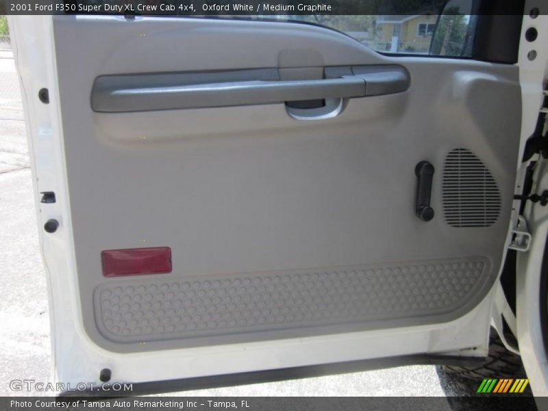 Oxford White / Medium Graphite 2001 Ford F350 Super Duty XL Crew Cab 4x4