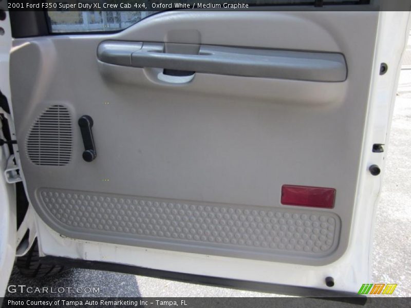 Oxford White / Medium Graphite 2001 Ford F350 Super Duty XL Crew Cab 4x4