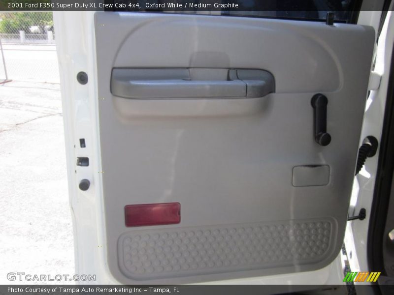 Oxford White / Medium Graphite 2001 Ford F350 Super Duty XL Crew Cab 4x4
