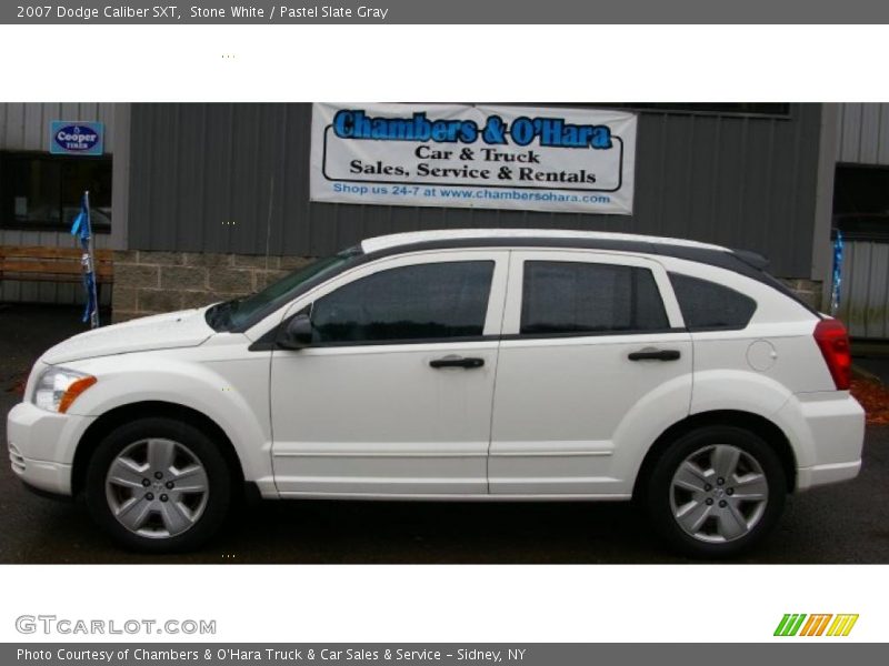 Stone White / Pastel Slate Gray 2007 Dodge Caliber SXT