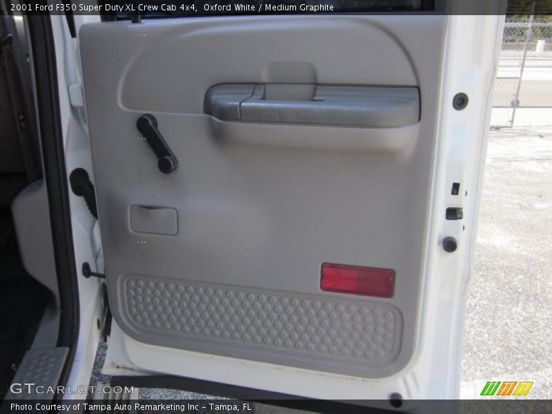Oxford White / Medium Graphite 2001 Ford F350 Super Duty XL Crew Cab 4x4