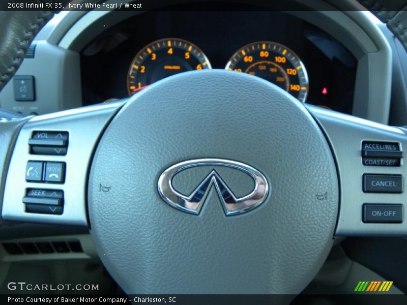 Ivory White Pearl / Wheat 2008 Infiniti FX 35