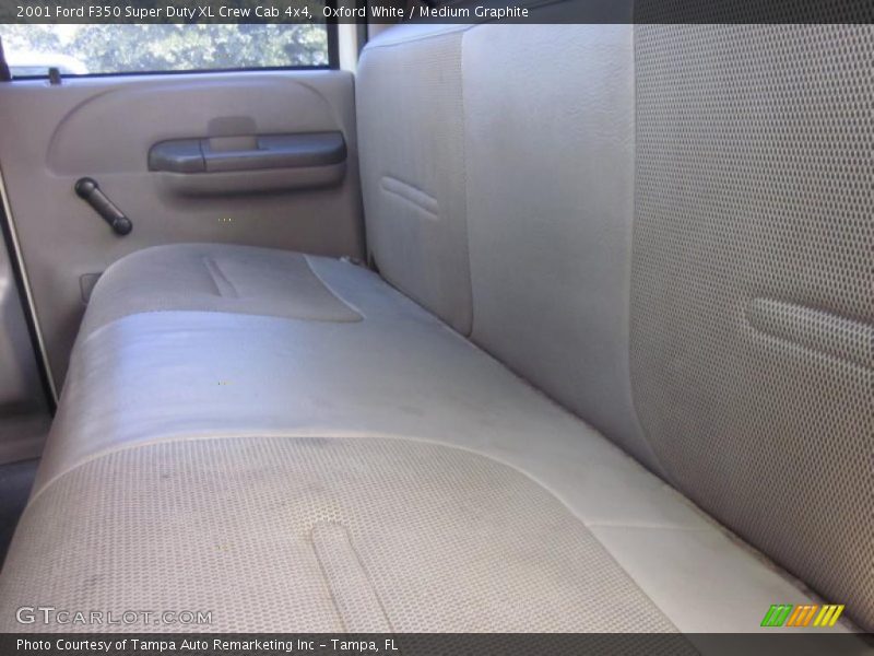 Oxford White / Medium Graphite 2001 Ford F350 Super Duty XL Crew Cab 4x4