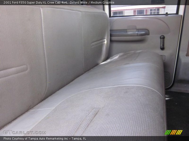 Oxford White / Medium Graphite 2001 Ford F350 Super Duty XL Crew Cab 4x4