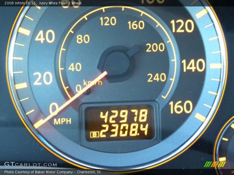 Ivory White Pearl / Wheat 2008 Infiniti FX 35