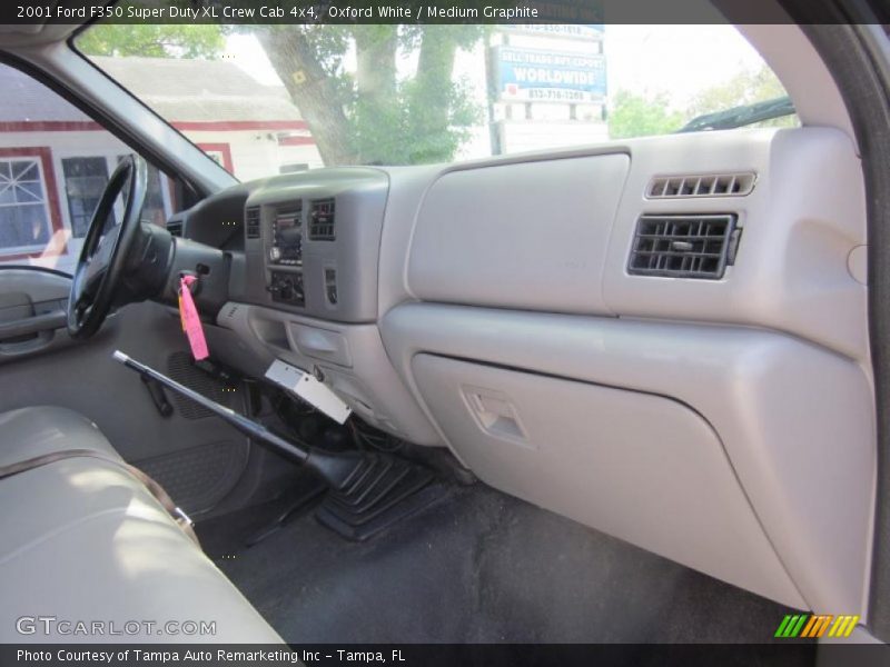 Oxford White / Medium Graphite 2001 Ford F350 Super Duty XL Crew Cab 4x4