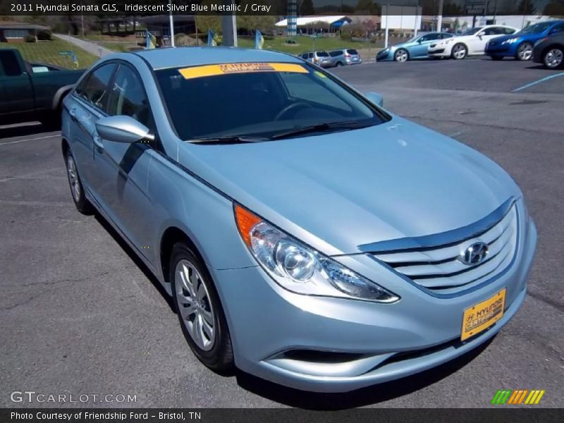 Iridescent Silver Blue Metallic / Gray 2011 Hyundai Sonata GLS