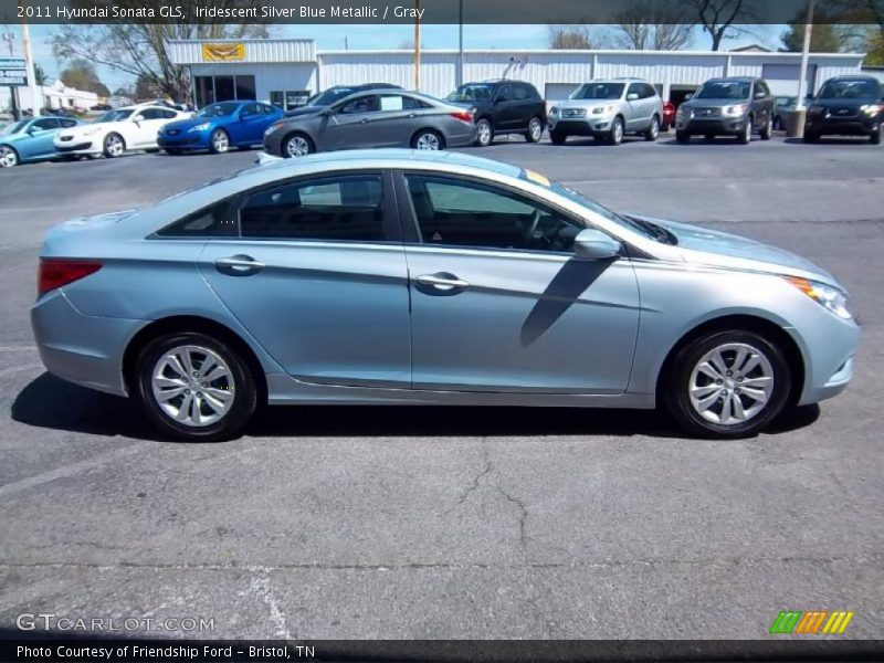 Iridescent Silver Blue Metallic / Gray 2011 Hyundai Sonata GLS