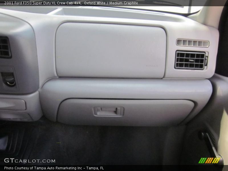 Oxford White / Medium Graphite 2001 Ford F350 Super Duty XL Crew Cab 4x4