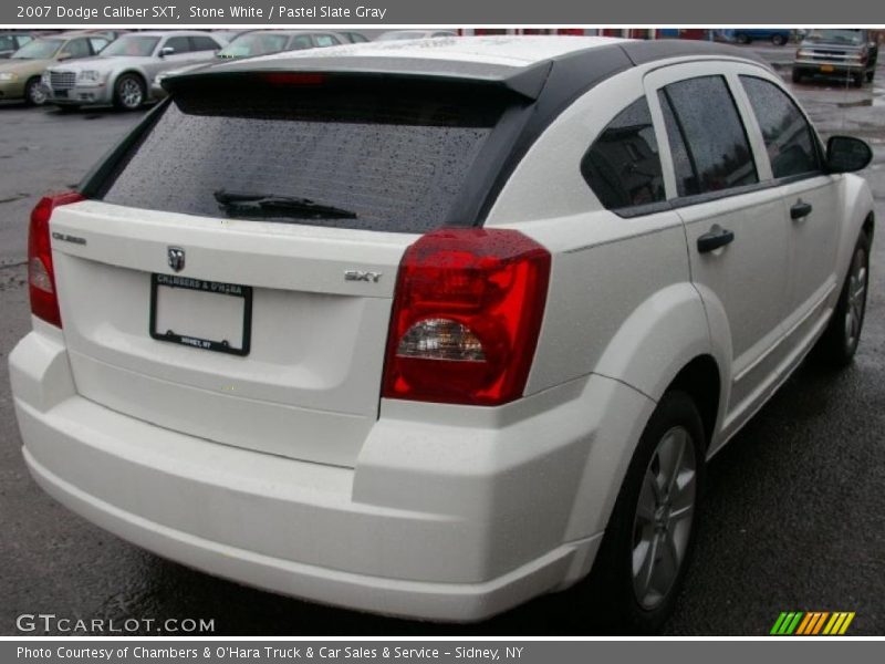 Stone White / Pastel Slate Gray 2007 Dodge Caliber SXT