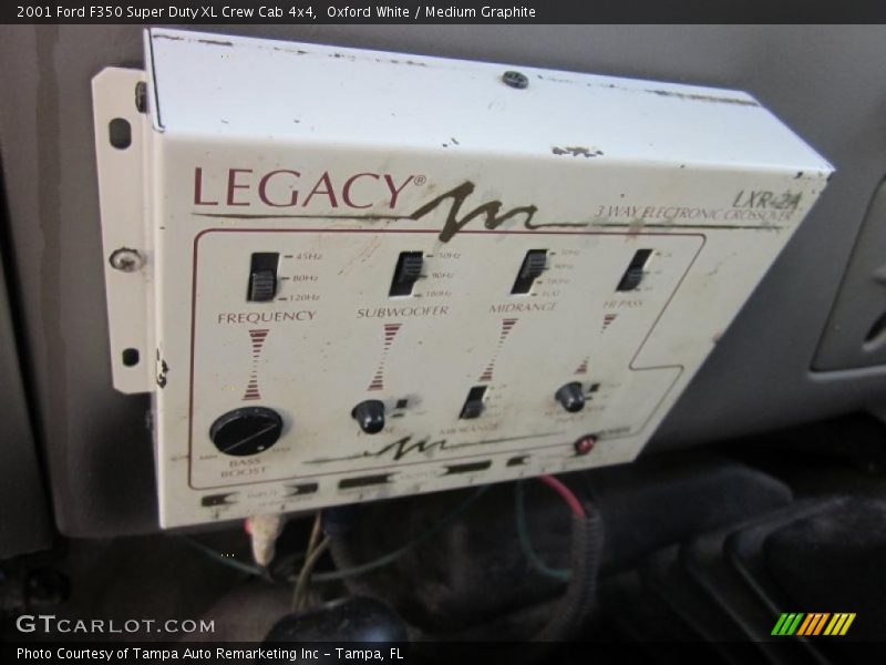 Oxford White / Medium Graphite 2001 Ford F350 Super Duty XL Crew Cab 4x4