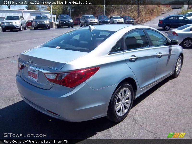 Iridescent Silver Blue Metallic / Gray 2011 Hyundai Sonata GLS