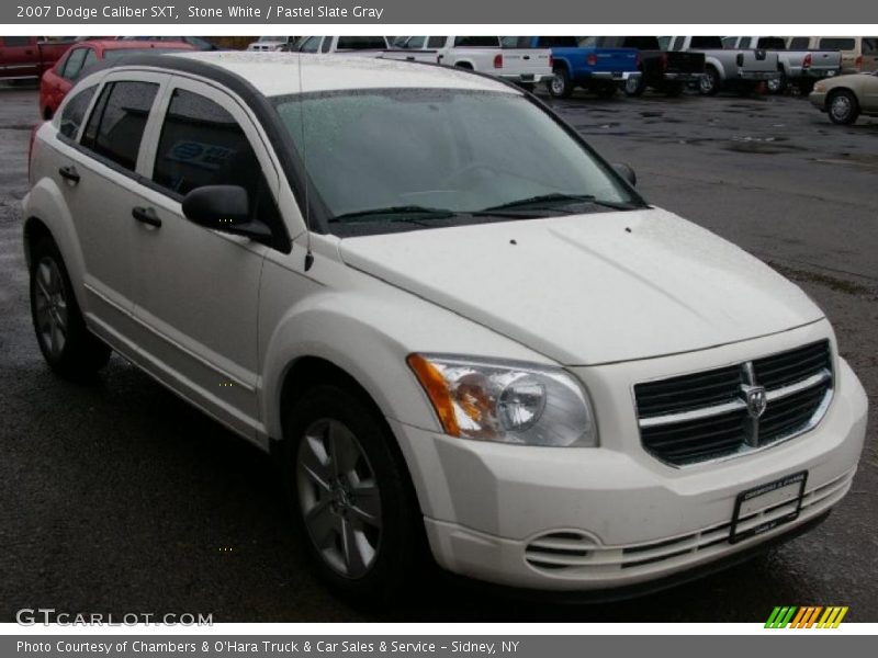 Stone White / Pastel Slate Gray 2007 Dodge Caliber SXT