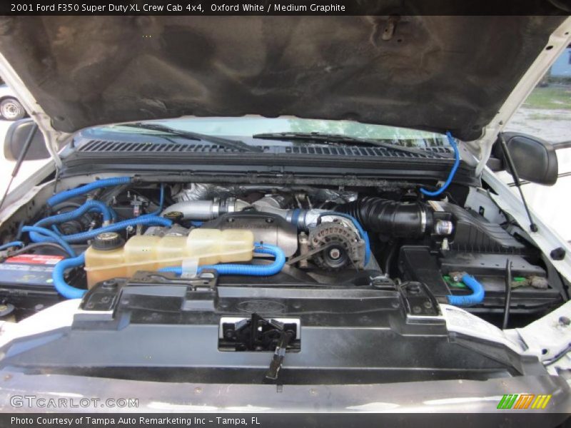 Oxford White / Medium Graphite 2001 Ford F350 Super Duty XL Crew Cab 4x4