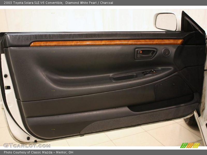 Diamond White Pearl / Charcoal 2003 Toyota Solara SLE V6 Convertible