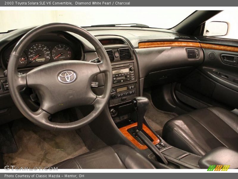  2003 Solara SLE V6 Convertible Charcoal Interior