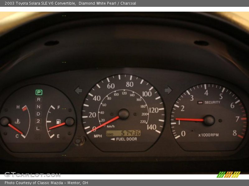  2003 Solara SLE V6 Convertible SLE V6 Convertible Gauges