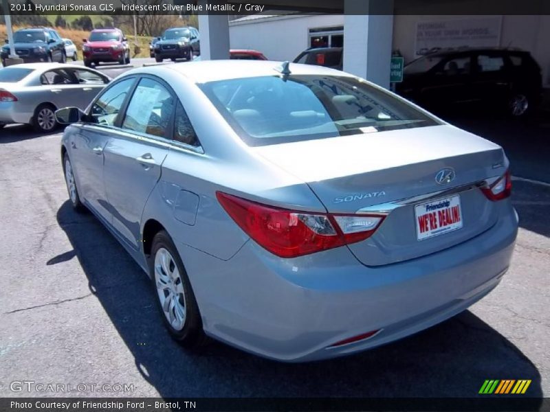 Iridescent Silver Blue Metallic / Gray 2011 Hyundai Sonata GLS