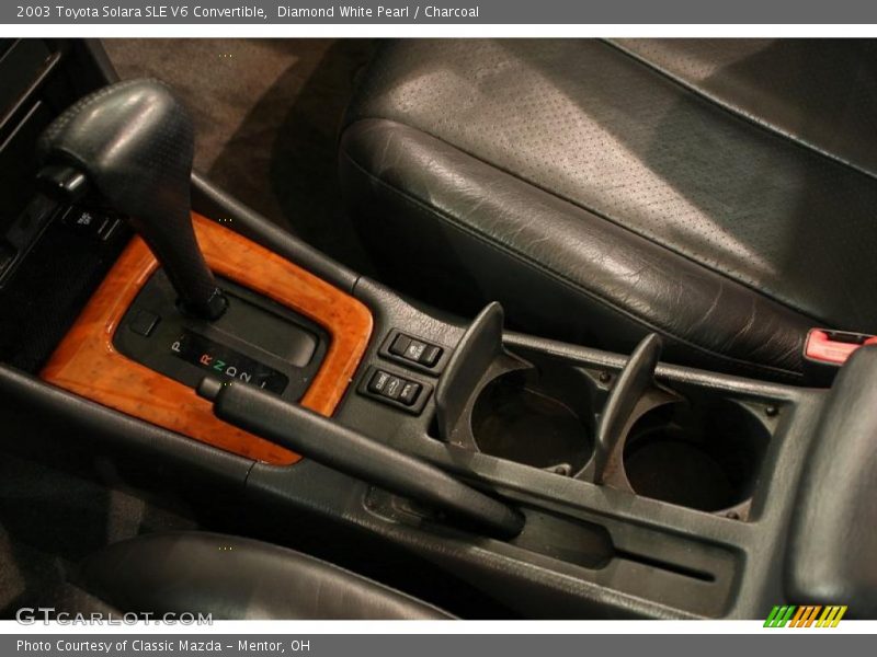 Diamond White Pearl / Charcoal 2003 Toyota Solara SLE V6 Convertible