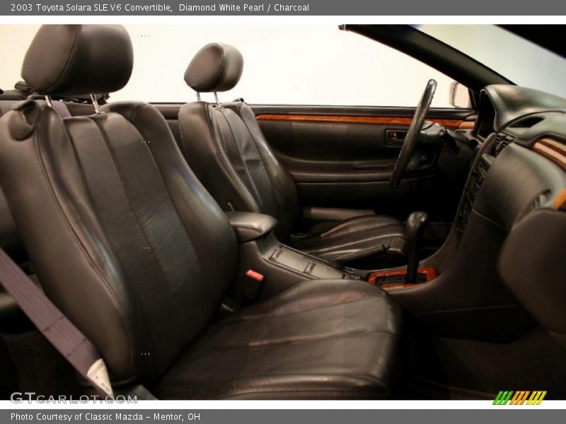 Diamond White Pearl / Charcoal 2003 Toyota Solara SLE V6 Convertible