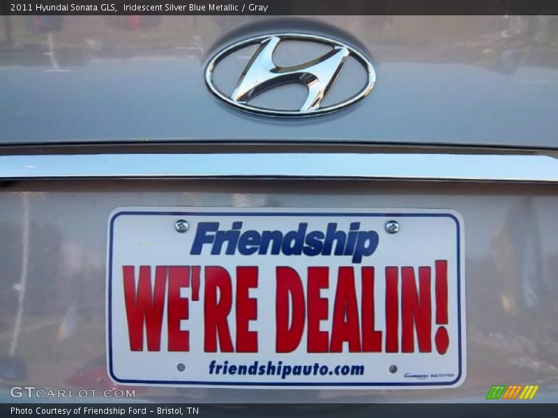 Iridescent Silver Blue Metallic / Gray 2011 Hyundai Sonata GLS