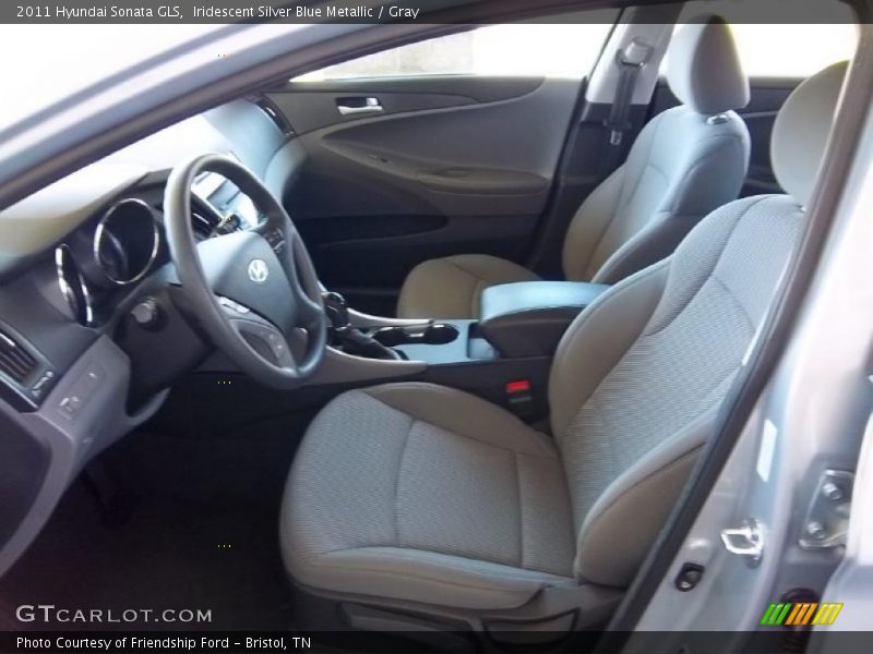Iridescent Silver Blue Metallic / Gray 2011 Hyundai Sonata GLS