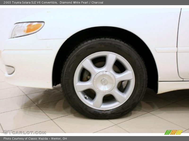 Diamond White Pearl / Charcoal 2003 Toyota Solara SLE V6 Convertible
