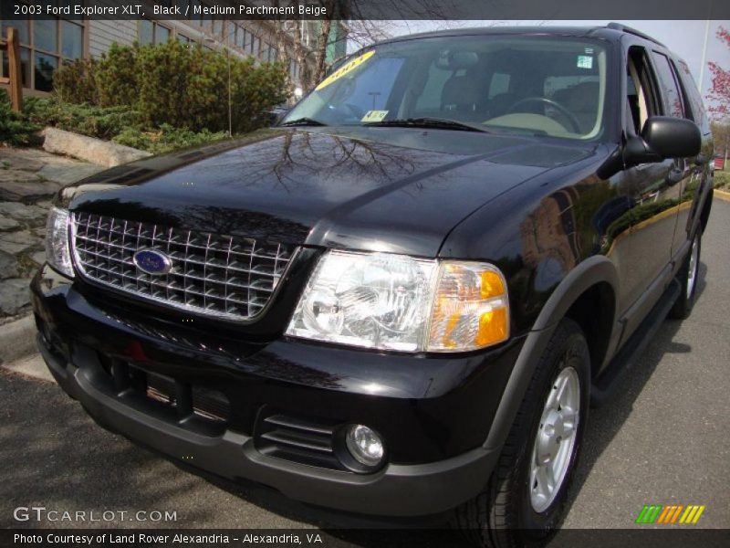 Black / Medium Parchment Beige 2003 Ford Explorer XLT