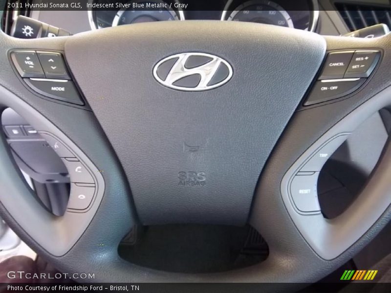 Iridescent Silver Blue Metallic / Gray 2011 Hyundai Sonata GLS