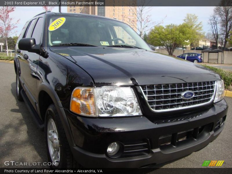 Black / Medium Parchment Beige 2003 Ford Explorer XLT