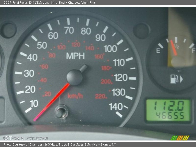 Infra-Red / Charcoal/Light Flint 2007 Ford Focus ZX4 SE Sedan