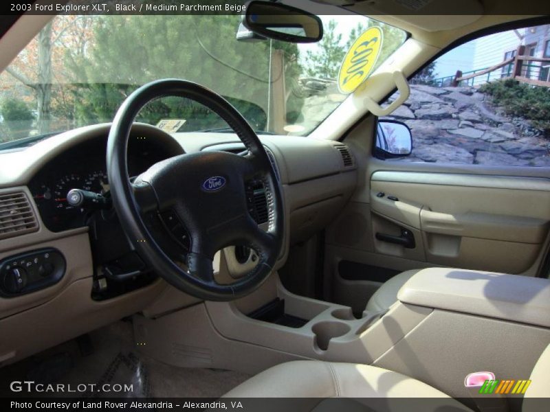 Black / Medium Parchment Beige 2003 Ford Explorer XLT