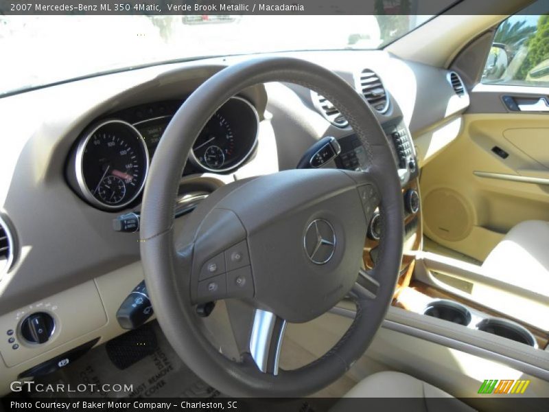 Verde Brook Metallic / Macadamia 2007 Mercedes-Benz ML 350 4Matic
