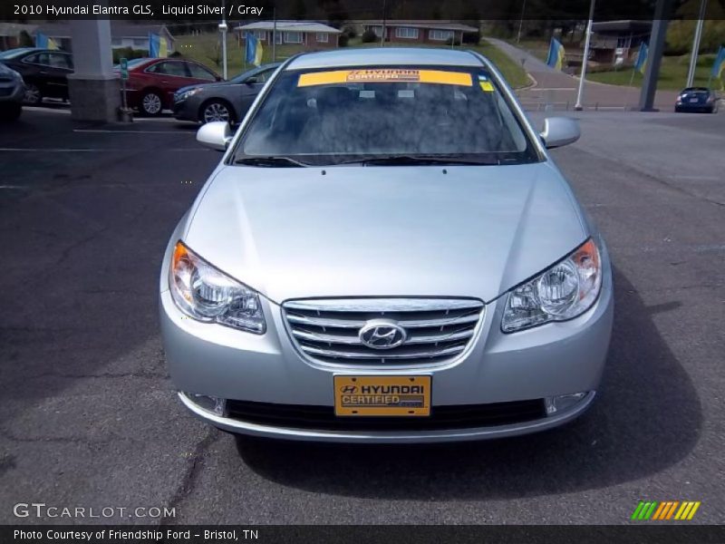 Liquid Silver / Gray 2010 Hyundai Elantra GLS