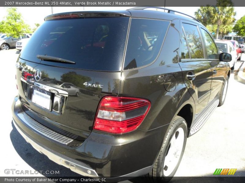 Verde Brook Metallic / Macadamia 2007 Mercedes-Benz ML 350 4Matic