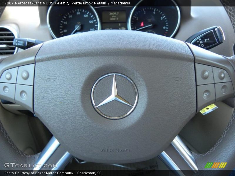 Verde Brook Metallic / Macadamia 2007 Mercedes-Benz ML 350 4Matic