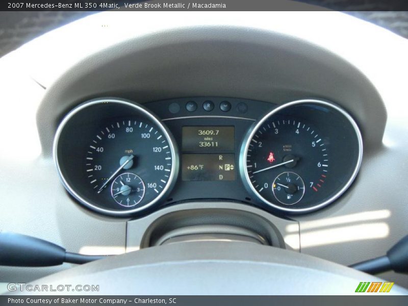Verde Brook Metallic / Macadamia 2007 Mercedes-Benz ML 350 4Matic