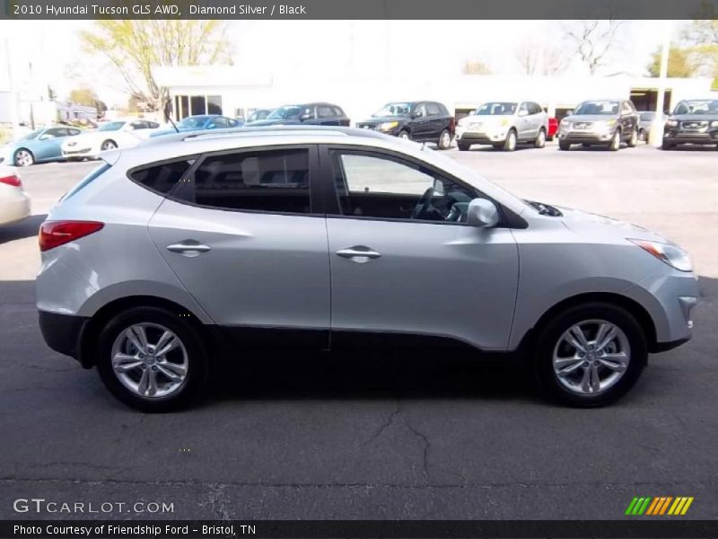 Diamond Silver / Black 2010 Hyundai Tucson GLS AWD