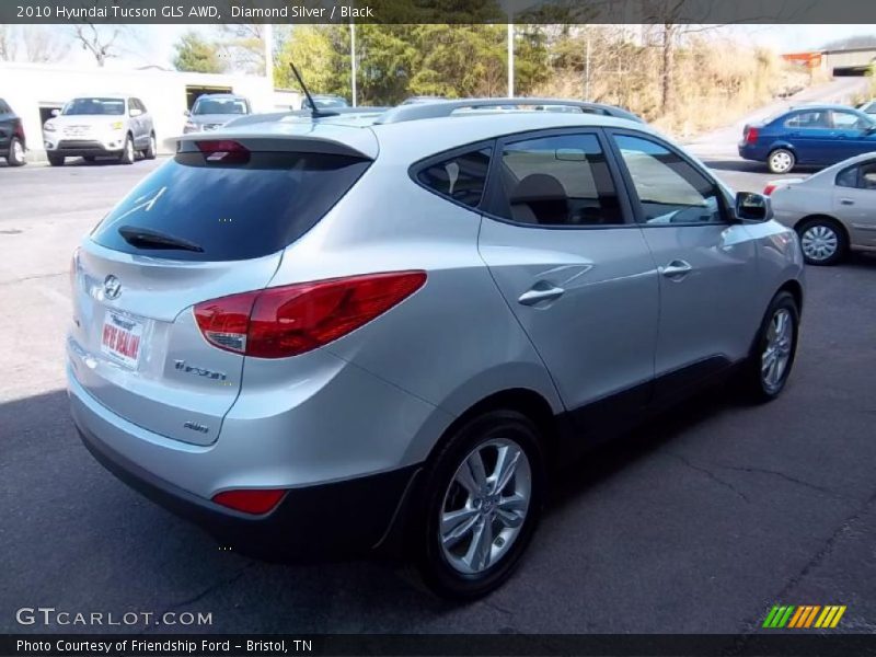 Diamond Silver / Black 2010 Hyundai Tucson GLS AWD