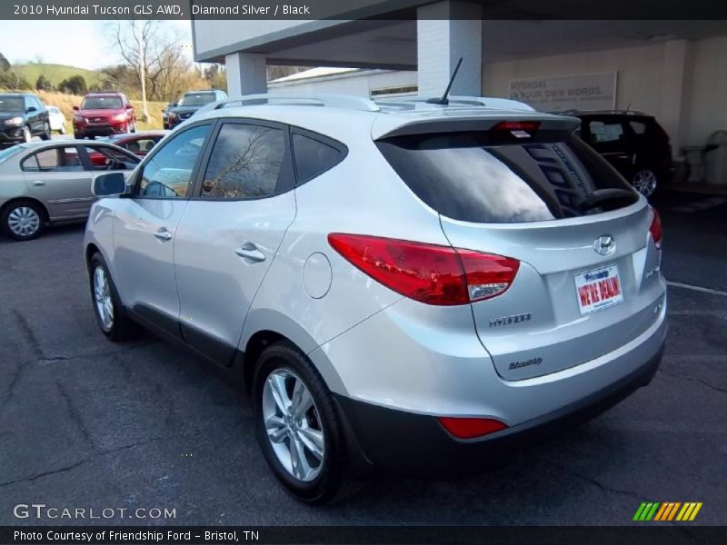 Diamond Silver / Black 2010 Hyundai Tucson GLS AWD