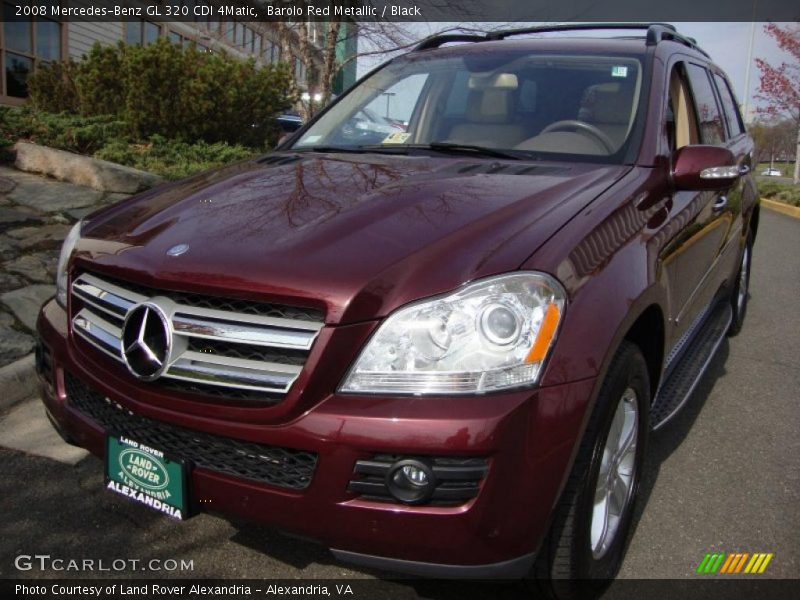 Barolo Red Metallic / Black 2008 Mercedes-Benz GL 320 CDI 4Matic