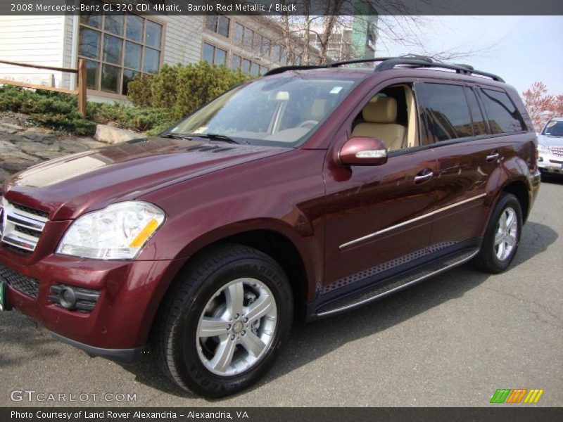 Barolo Red Metallic / Black 2008 Mercedes-Benz GL 320 CDI 4Matic