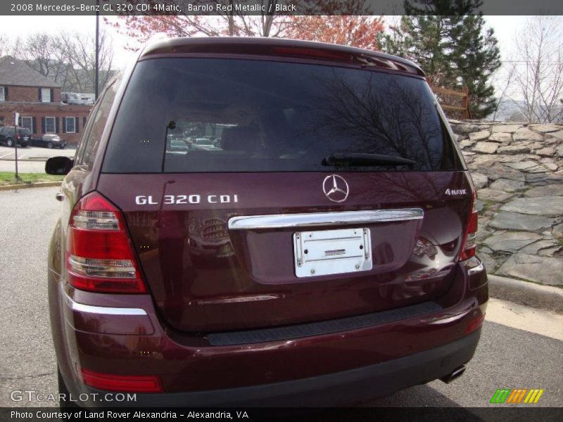 Barolo Red Metallic / Black 2008 Mercedes-Benz GL 320 CDI 4Matic