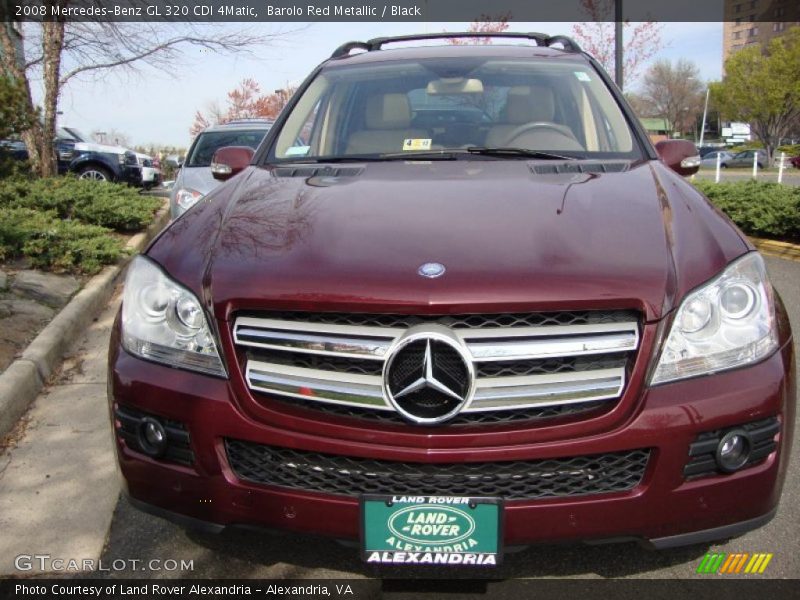 Barolo Red Metallic / Black 2008 Mercedes-Benz GL 320 CDI 4Matic