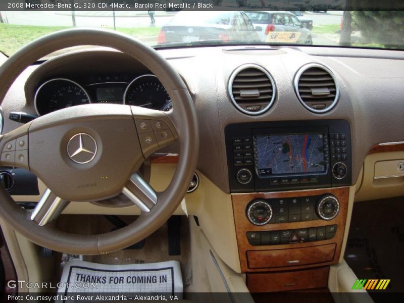 Barolo Red Metallic / Black 2008 Mercedes-Benz GL 320 CDI 4Matic