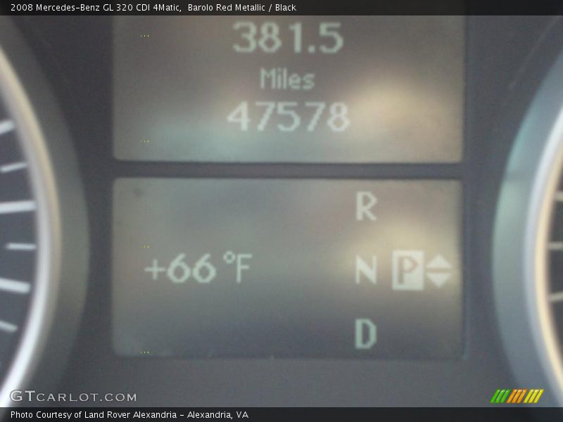 Barolo Red Metallic / Black 2008 Mercedes-Benz GL 320 CDI 4Matic