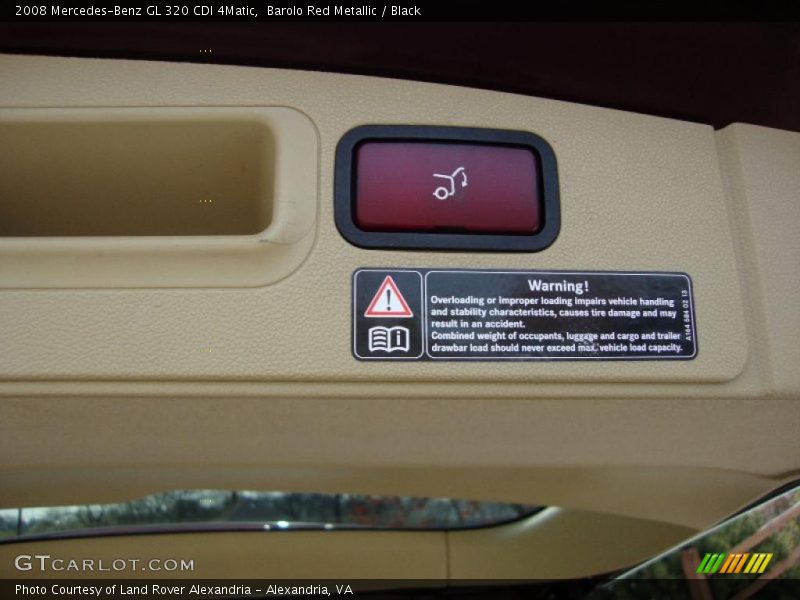 Barolo Red Metallic / Black 2008 Mercedes-Benz GL 320 CDI 4Matic