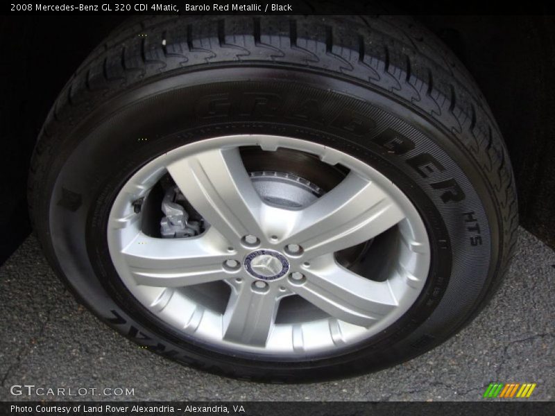 Barolo Red Metallic / Black 2008 Mercedes-Benz GL 320 CDI 4Matic